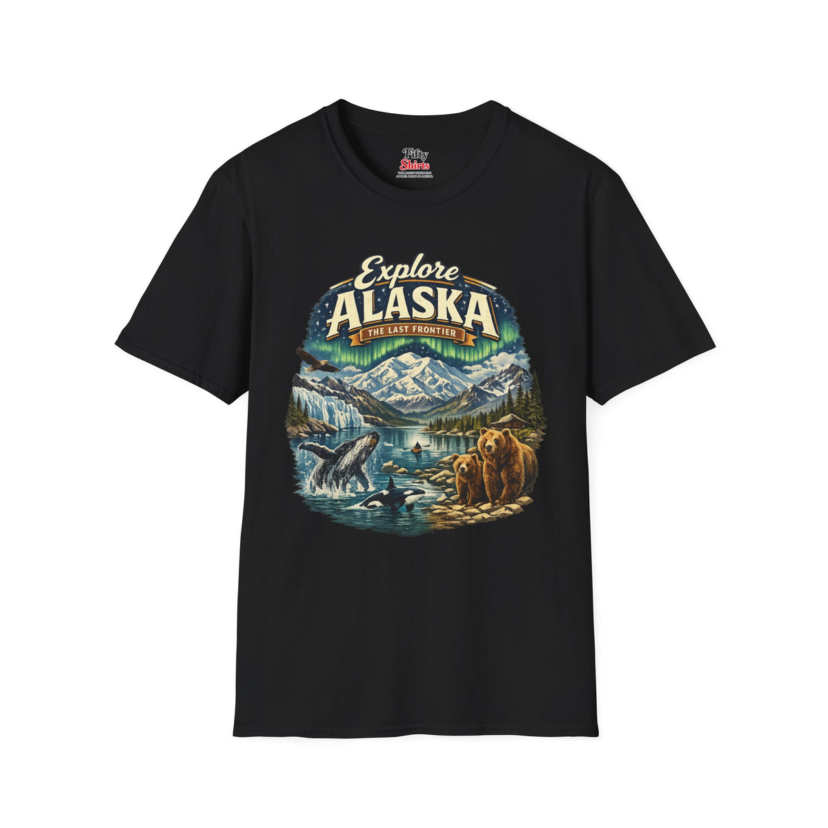 Explore Alaska Unisex Softstyle T Shirt State Pride Graphic Tee Collections FS03