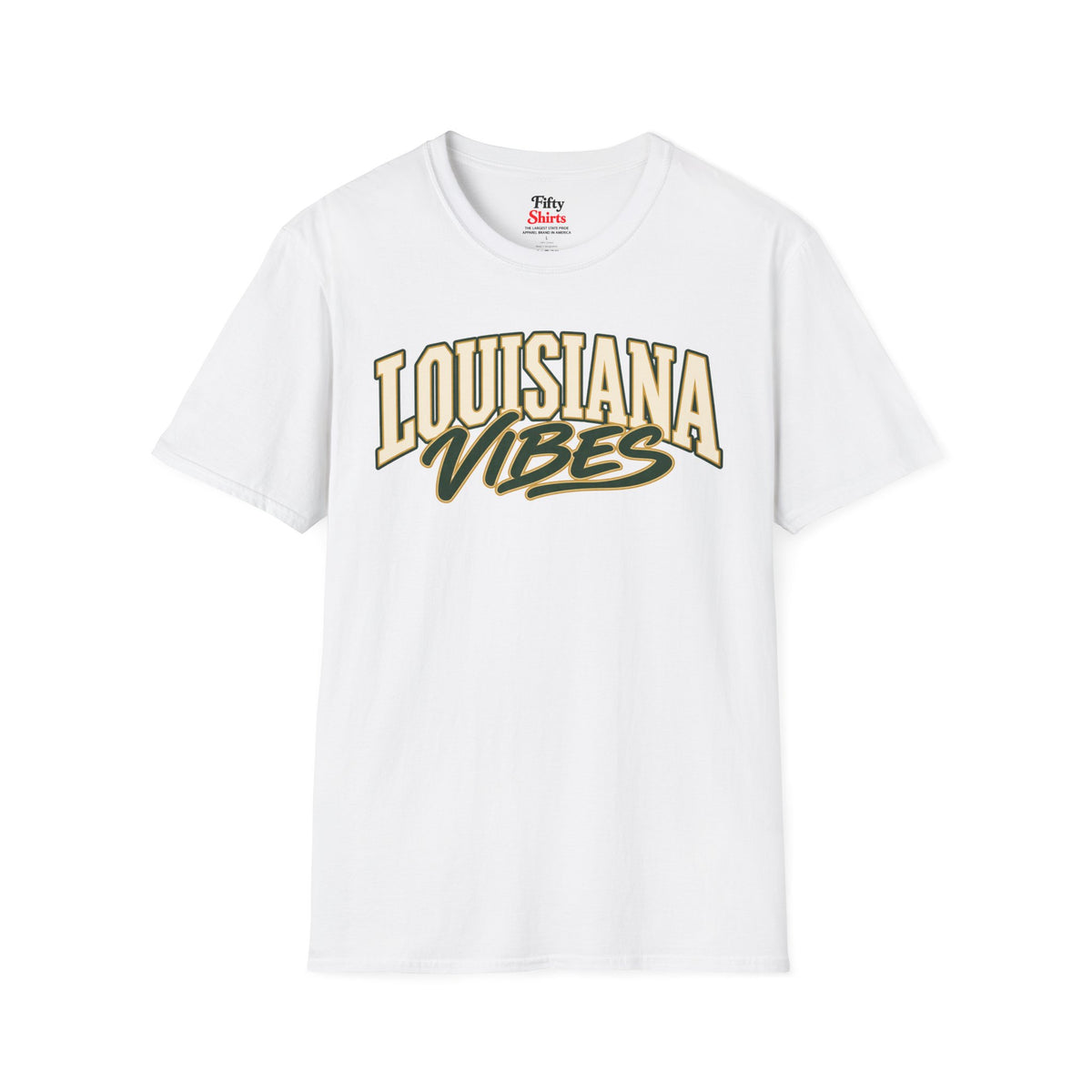 Louisiana Vibes Unisex Softstyle T Shirt State Name Graphic Tee