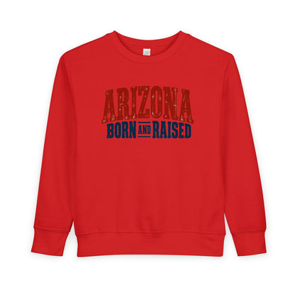 Arizona Born and Raised Classic Souvenir Unisex Toddler Sweatshirt