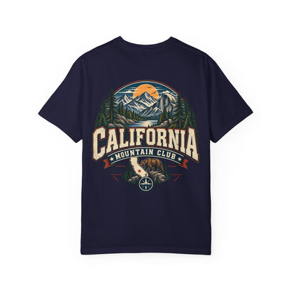 California Mountain Club  Unisex Comfort Color 1717 Streetwear Graphic Tee