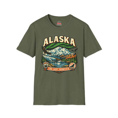 Alaska The Last Frontier Adventure Unisex Softstyle T Shirt State Pride Graphic Tee Collections FS03
