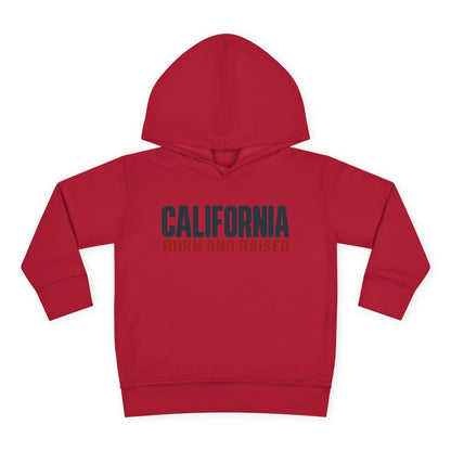 California Born and Raised Minimal Modern Unisex Toddler Pullover Fleece Hoodie