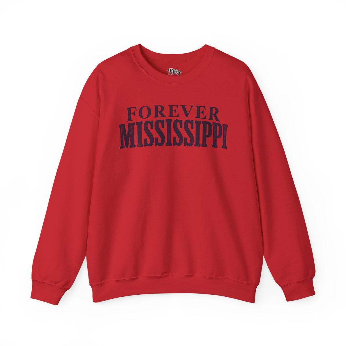 Forever Mississippi Unisex Crewneck Sweatshirt State Name Graphic