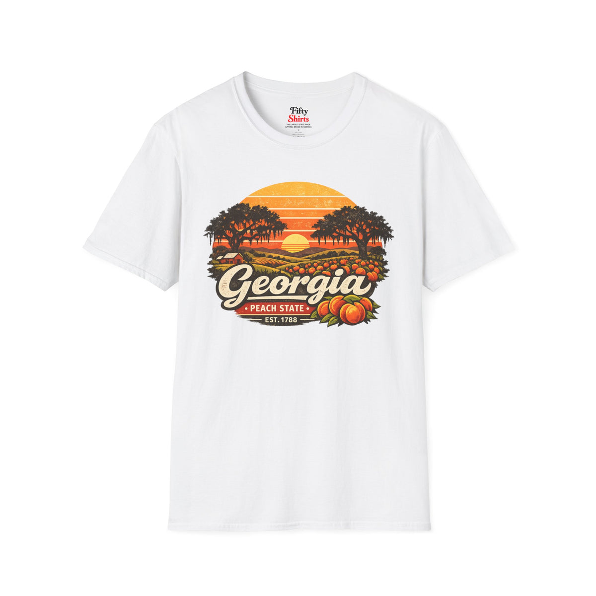 Georgia Southern Sunset Unisex Softstyle T Shirt State Pride Graphic Tee Collections FS03