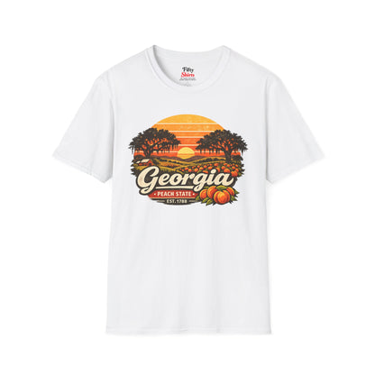 Georgia Southern Sunset Unisex Softstyle T Shirt State Pride Graphic Tee Collections FS03