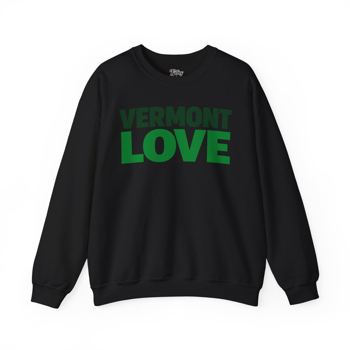 Vermont Love Unisex Crewneck Sweatshirt State Name Graphic