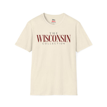 The Wisconsin Collection Unisex Softstyle T Shirt State Name Graphic Tee