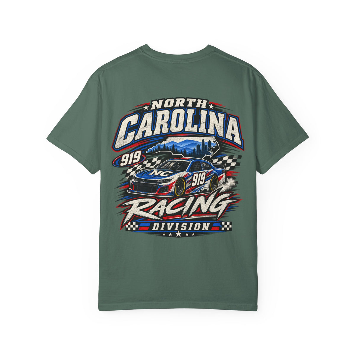 North Carolina Racing Division Unisex Comfort Color 1717 Streetwear Graphic Tee