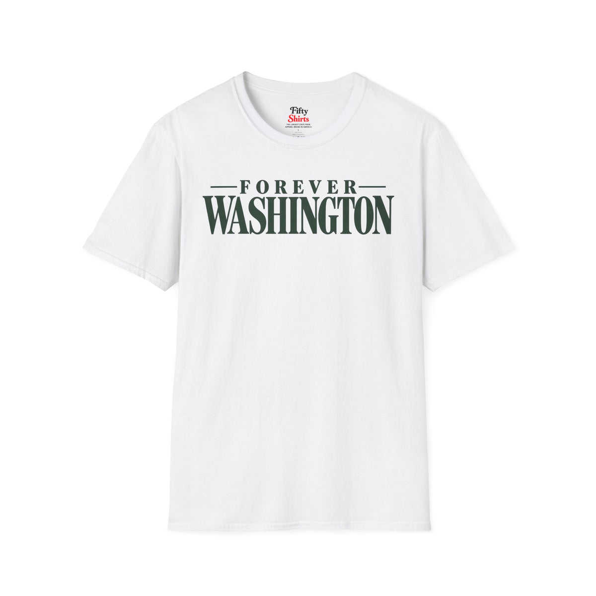Forever Washington Unisex Softstyle T Shirt State Name Graphic Tee