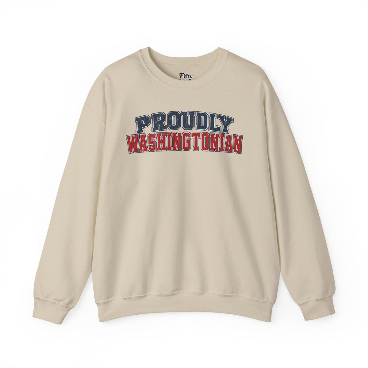 Proudly Washintonian Washington Unisex Crewneck Sweatshirt State Name Graphic