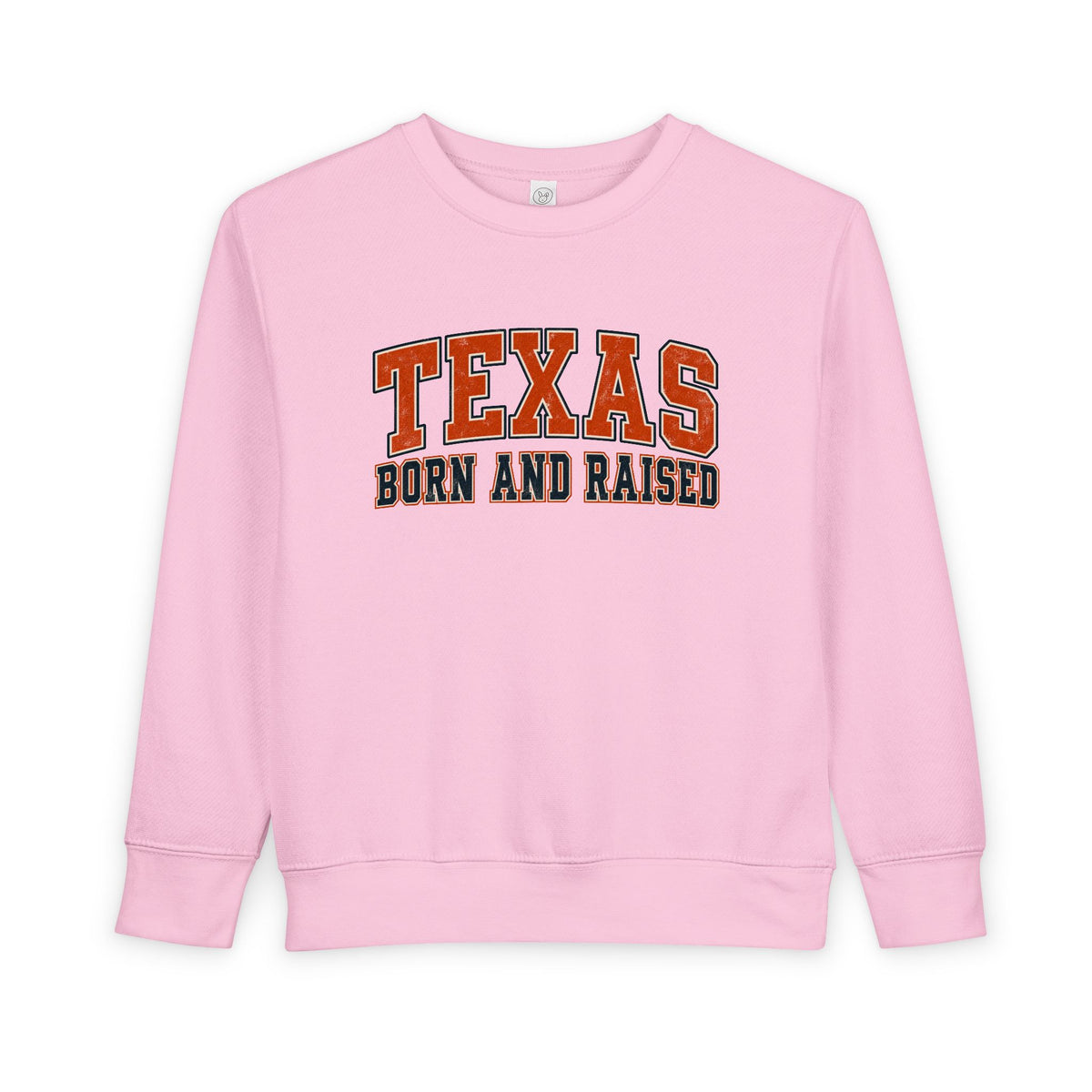 Texas Born and Raised Collegiate Unisex Toddler Sweatshirt