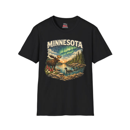 Minnesota Wildlife Unisex Softstyle T Shirt State Pride Graphic Tee Collections FS03
