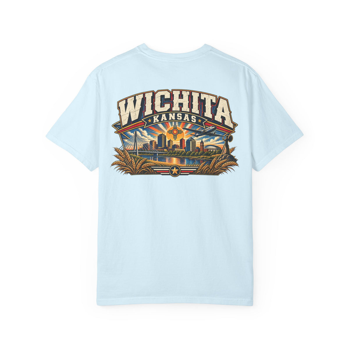 Wichita Kansas Unisex Comfort Color 1717 Streetwear Graphic Tee