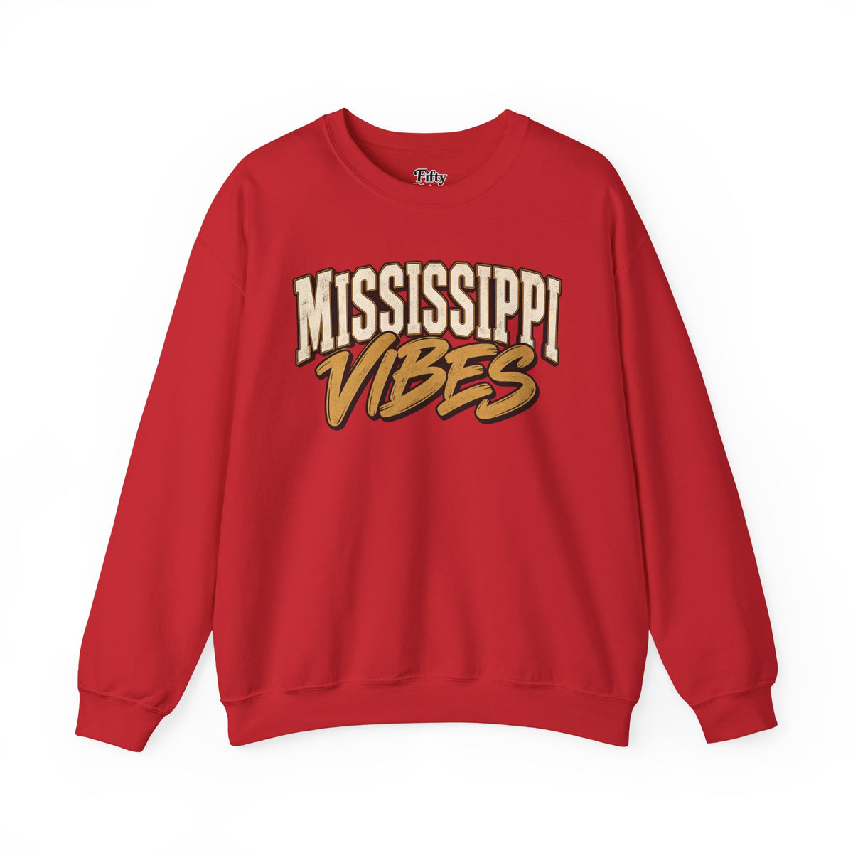 Mississippi Vibes Unisex Crewneck Sweatshirt State Name Graphic