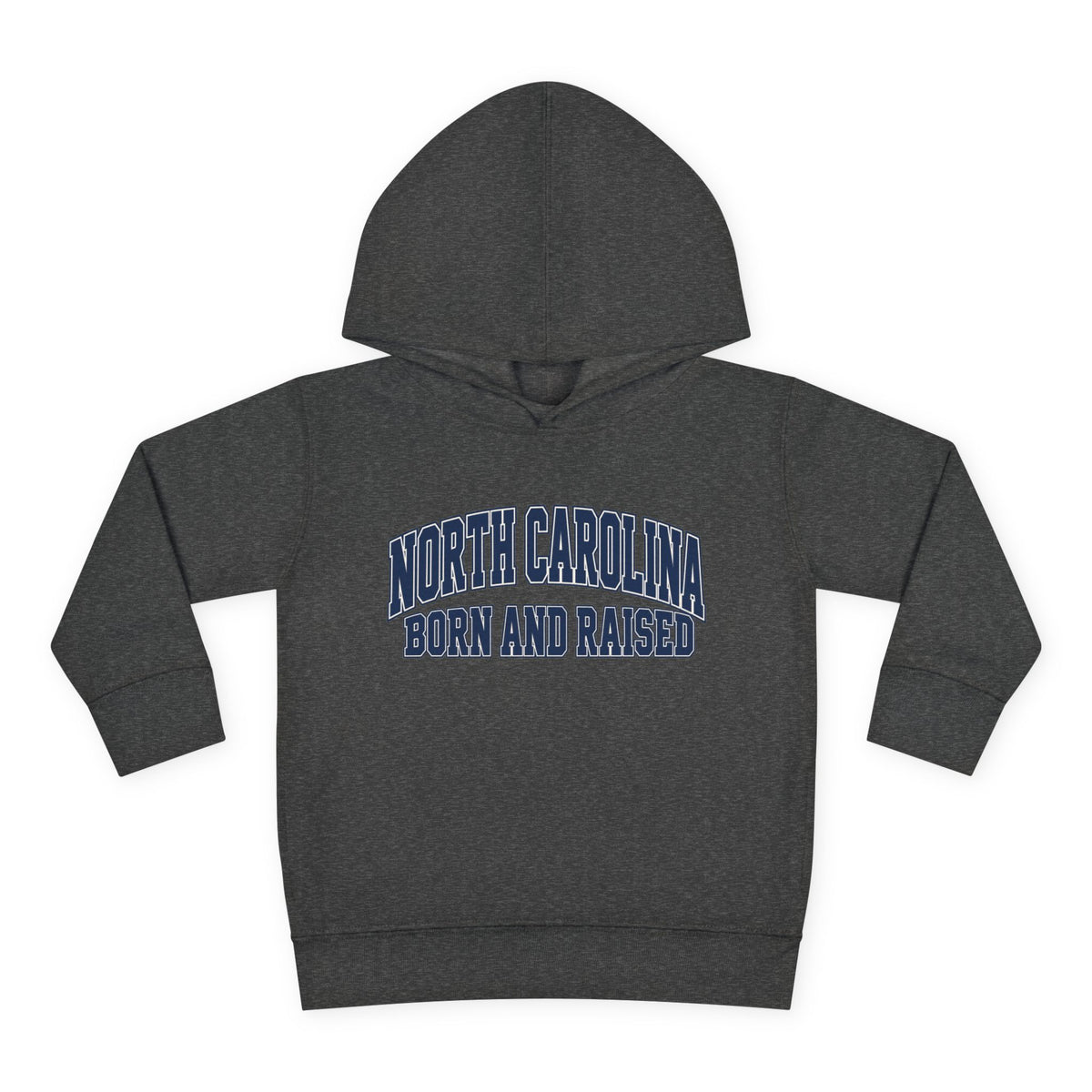 North Carolina Born and Raised Old-School Sportswear Unisex Toddler Pullover Fleece Hoodie