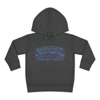 North Carolina Born and Raised Old-School Sportswear Unisex Toddler Pullover Fleece Hoodie