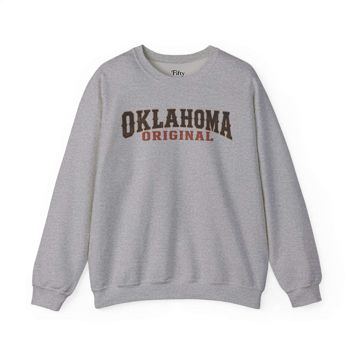 Oklahoma Original Unisex Crewneck Sweatshirt State Name Graphic