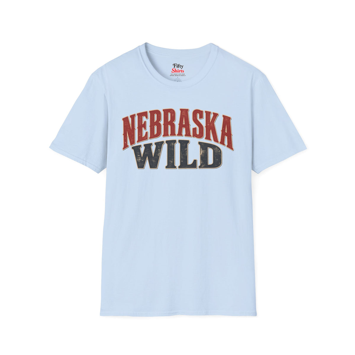 Nebraska Wild Unisex Softstyle T Shirt State Name Graphic Tee