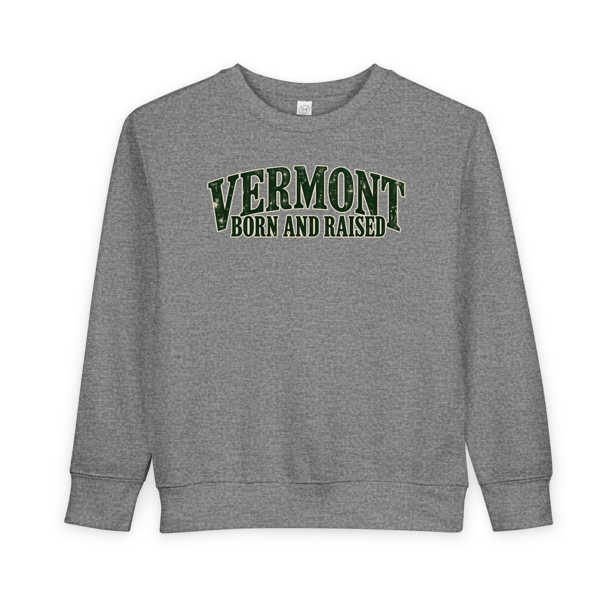 Vermont Born and Raised New England Heritage Unisex Toddler Sweatshirt