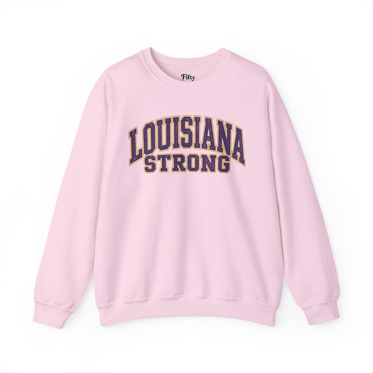 Louisiana Strong Unisex Crewneck Sweatshirt State Name Graphic