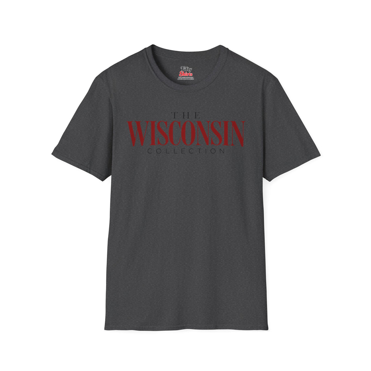 The Wisconsin Collection Unisex Softstyle T Shirt State Name Graphic Tee