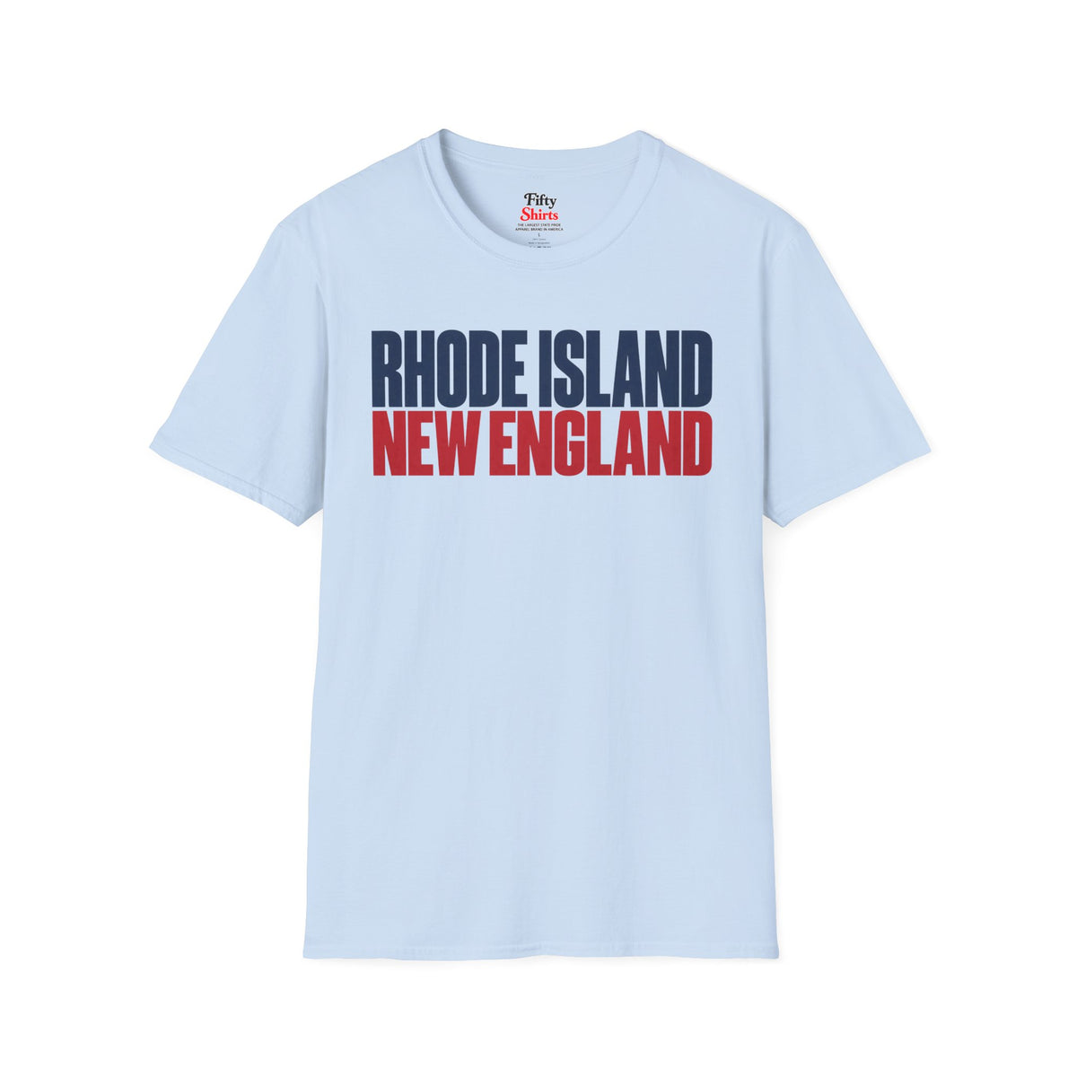 Rhode Island New England Unisex Softstyle T Shirt State Name Graphic Tee