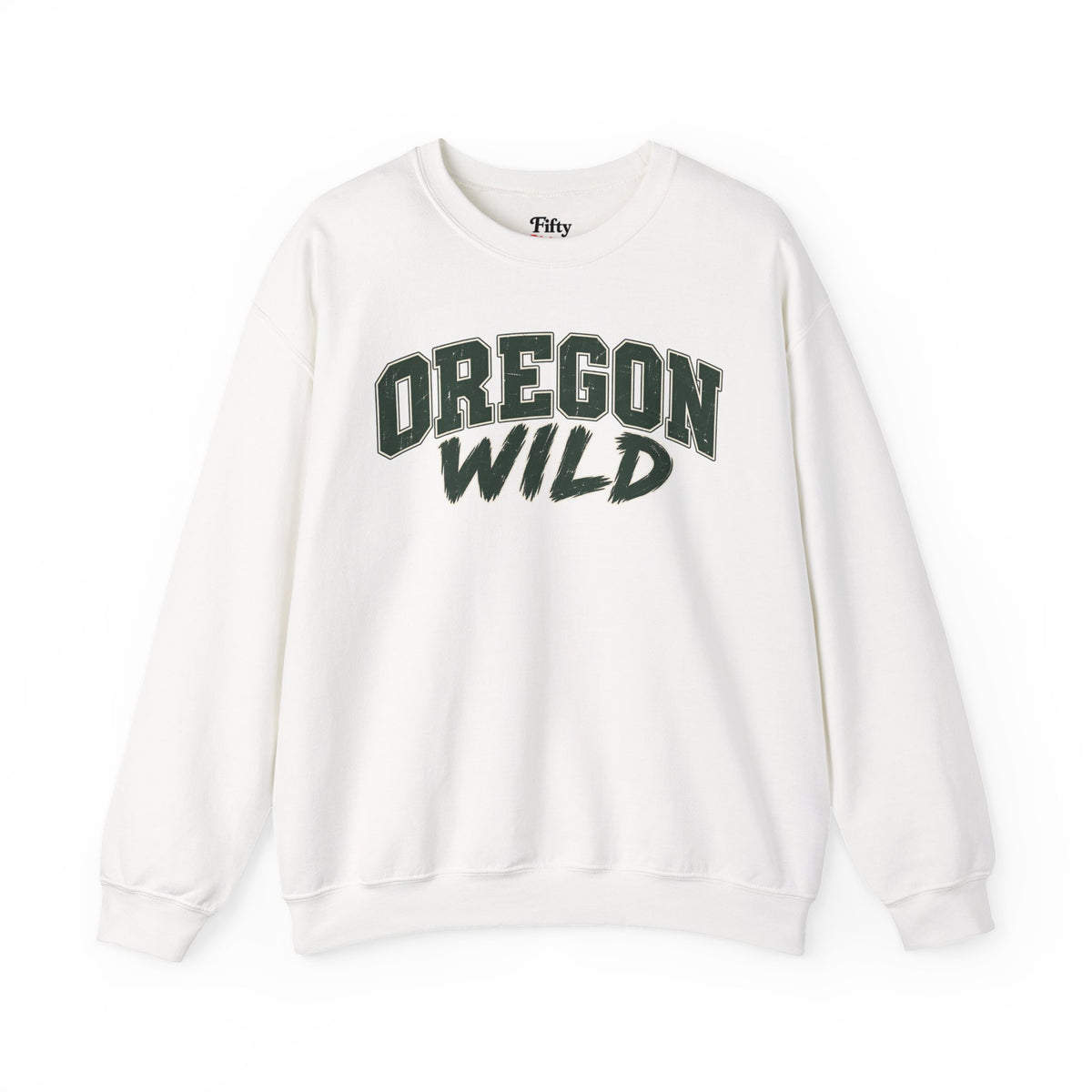 Oregon Wild Unisex Crewneck Sweatshirt State Name Graphic