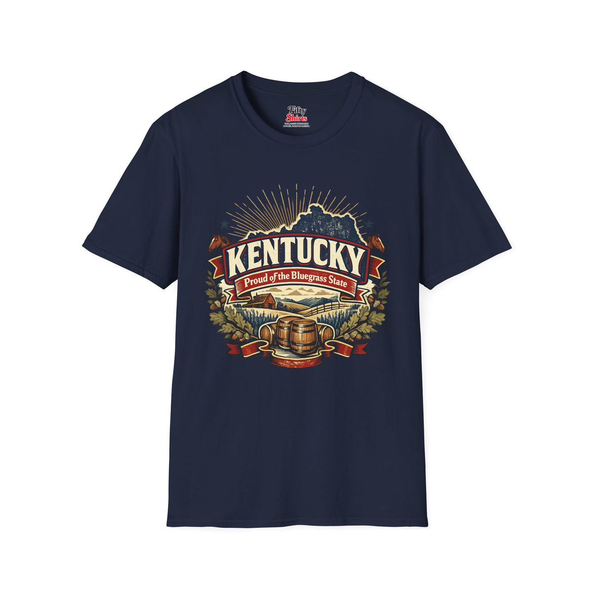 Kentucky State Pride Unisex Softstyle T Shirt State Pride Graphic Tee Collections FS03