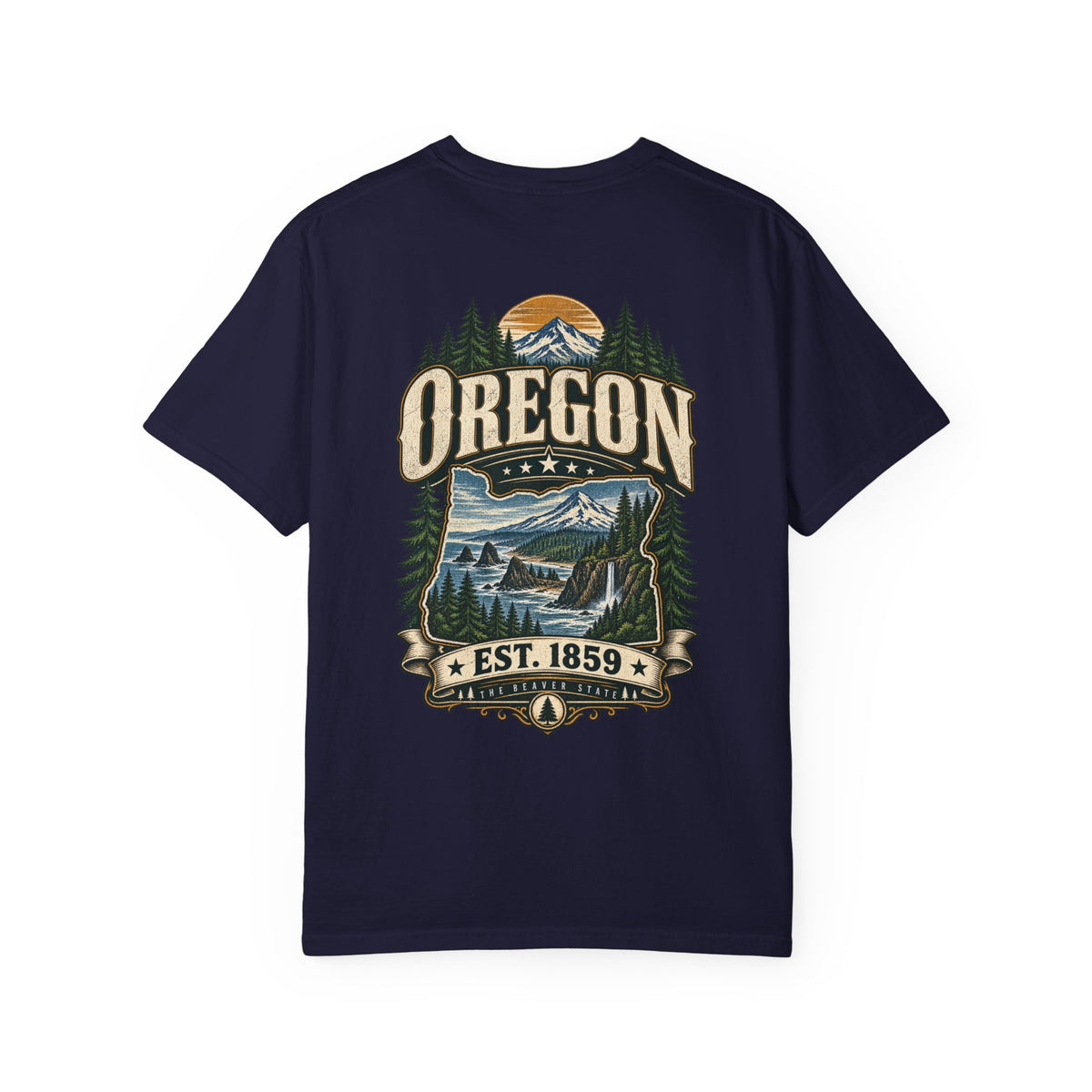 Oregon Established 1859 Unisex Comfort Color 1717 Streetwear Graphic Tee