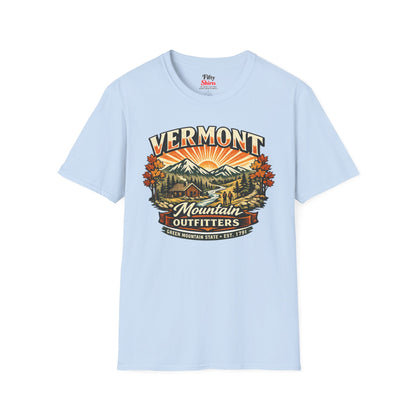 Vermont Mountain Outfitters Unisex Softstyle T Shirt State Pride Graphic Tee Collections FS03