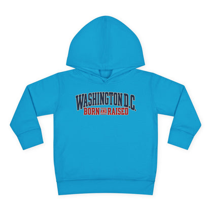 Washington DC Born and Raised Premium East Coast Unisex Toddler Pullover Fleece Hoodie