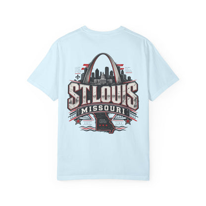 St. Louis Missouri Unisex Comfort Color 1717 Streetwear Graphic Tee