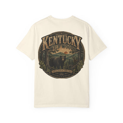 Kentucky Wild Woods Unisex Comfort Color 1717 Streetwear Graphic Tee