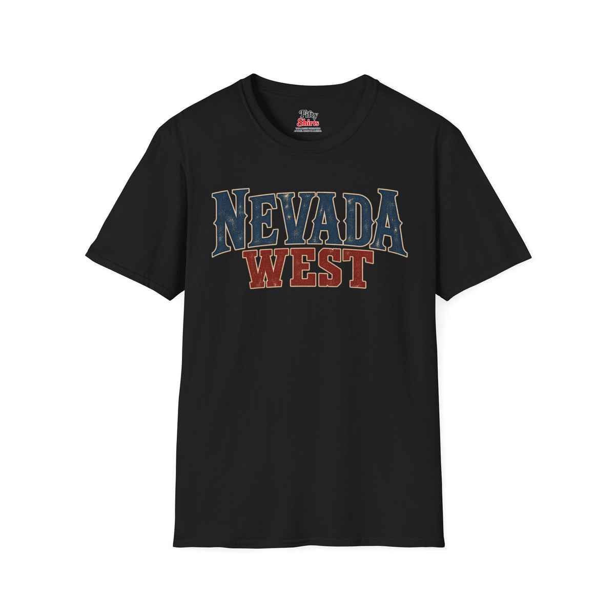 Nevada West Unisex Softstyle T Shirt State Name Graphic Tee