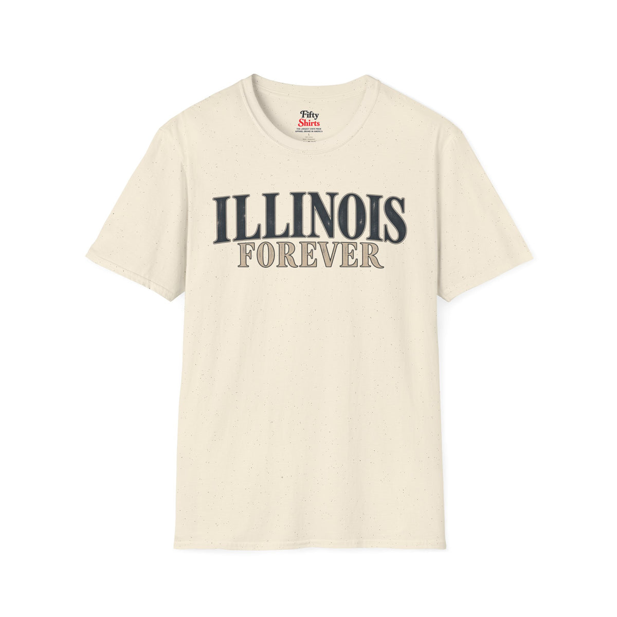 Illinois Forever Unisex Softstyle T Shirt State Name Graphic Tee