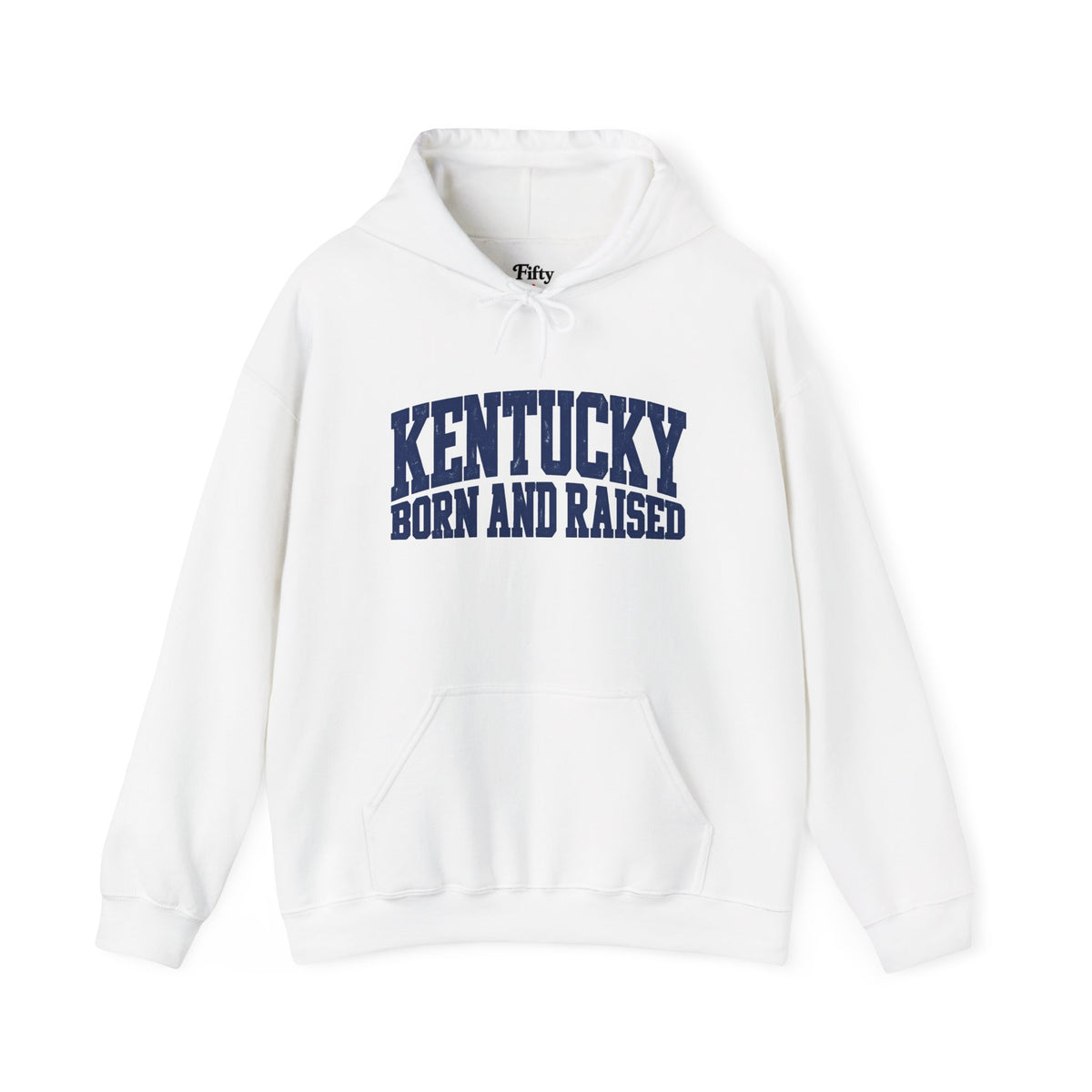 Kentucky Born and Raised Bold Athletic Unisex Hoodie Graphic