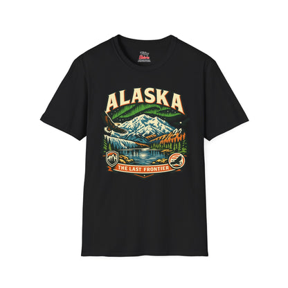 Alaska The Last Frontier Adventure Unisex Softstyle T Shirt State Pride Graphic Tee Collections FS03