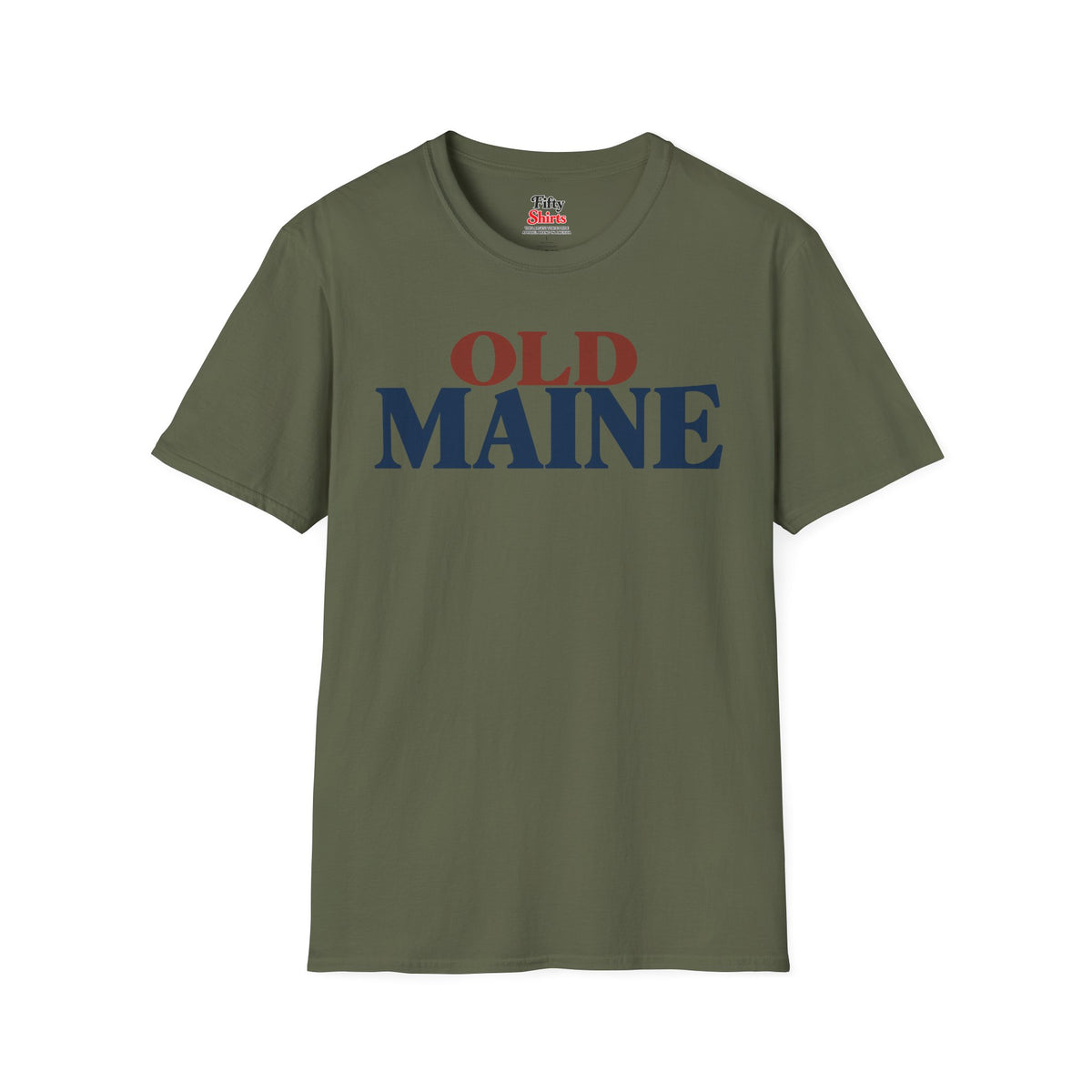 Old Maine Unisex Softstyle T Shirt State Name Graphic Tee