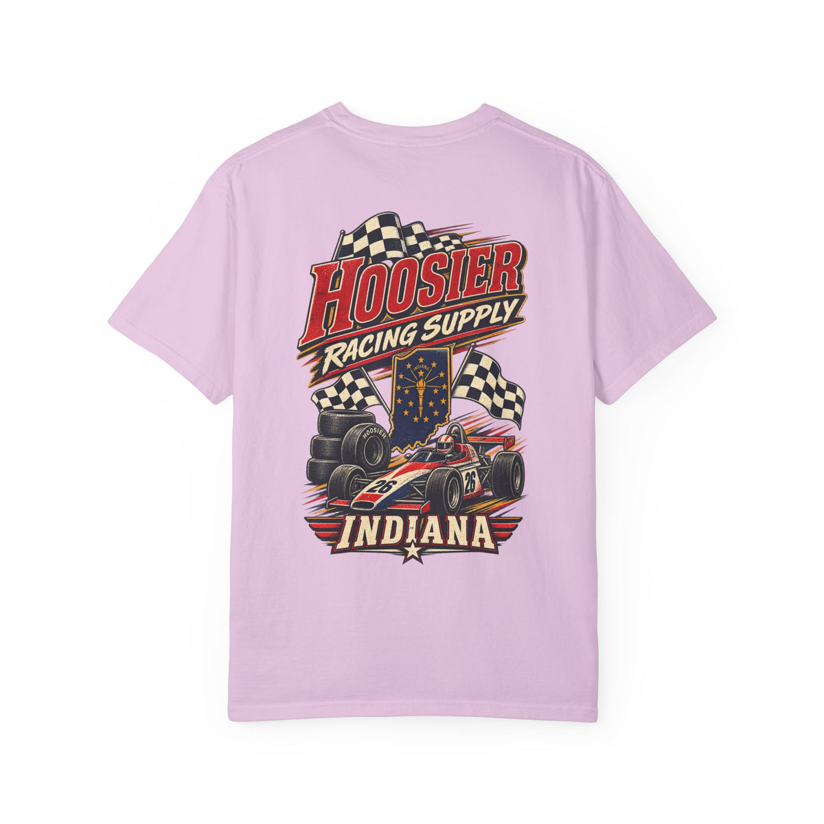 Indiana Hoosier Racing Supply Unisex Comfort Color 1717 Streetwear Graphic Tee