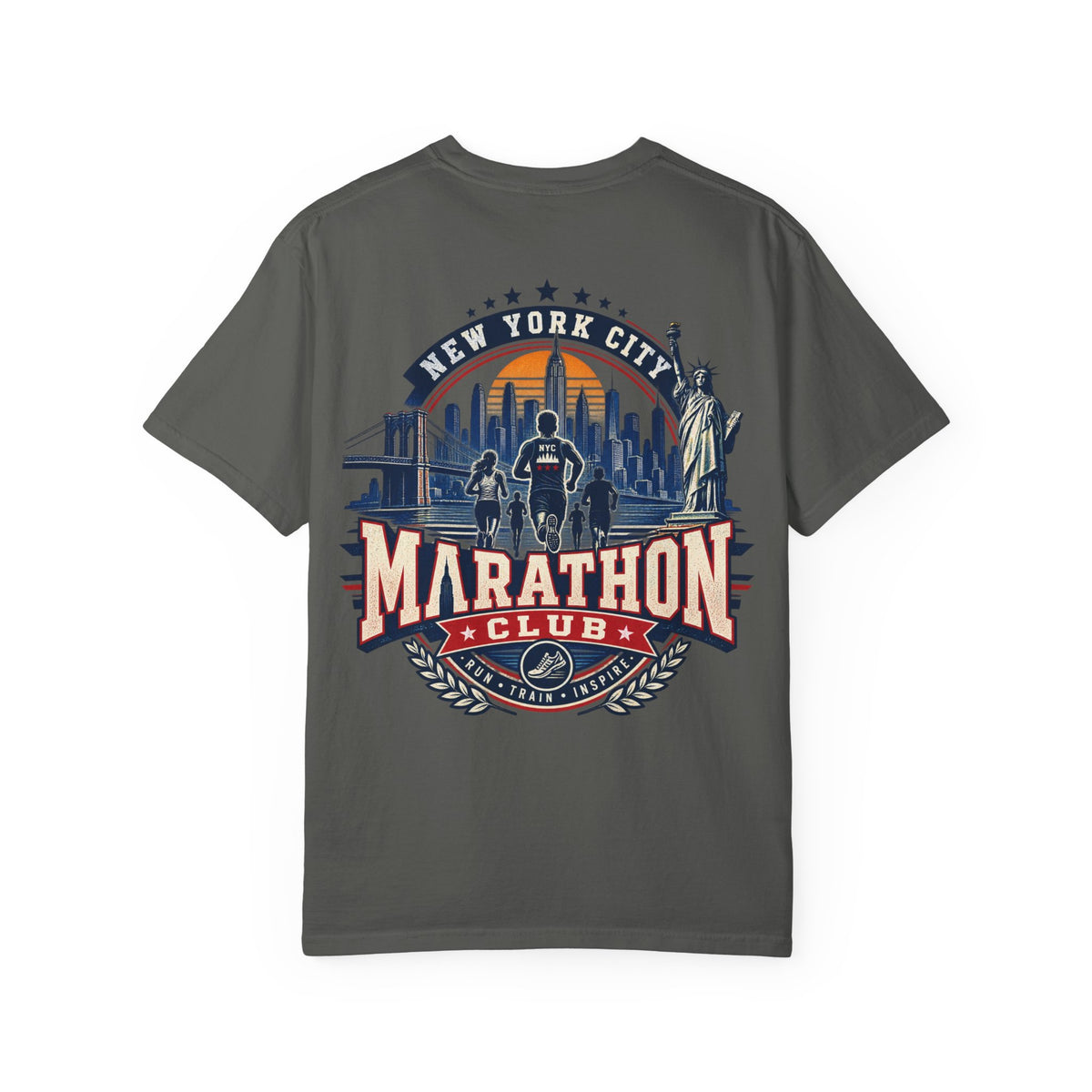 New York City Marathon Club Unisex Comfort Color 1717 Streetwear Graphic Tee