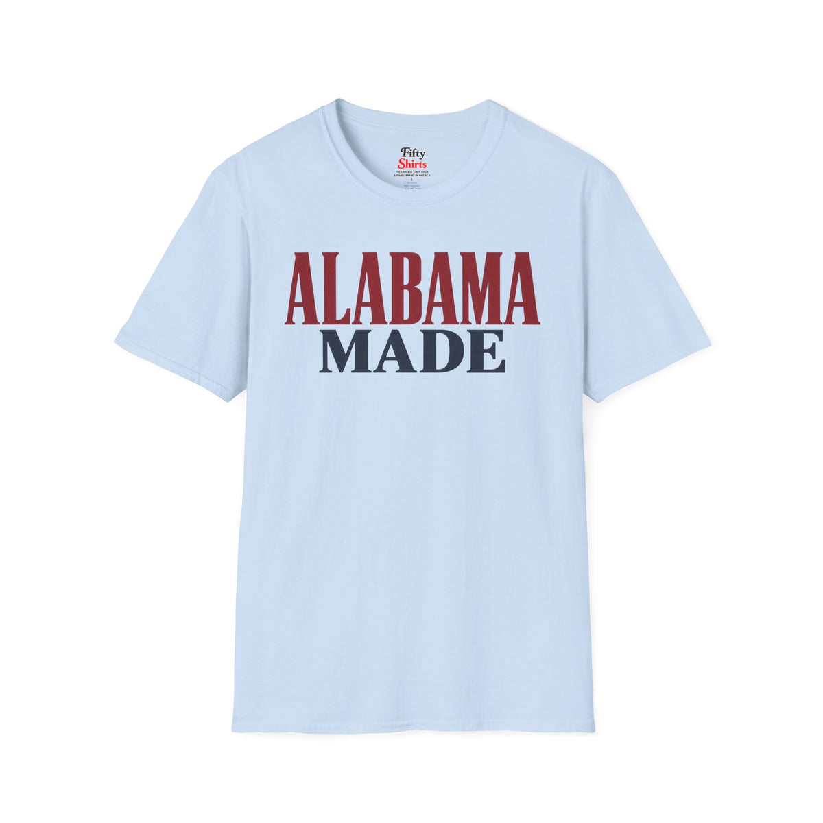 Alabama Made Unisex Softstyle T Shirt State Name Graphic Tee
