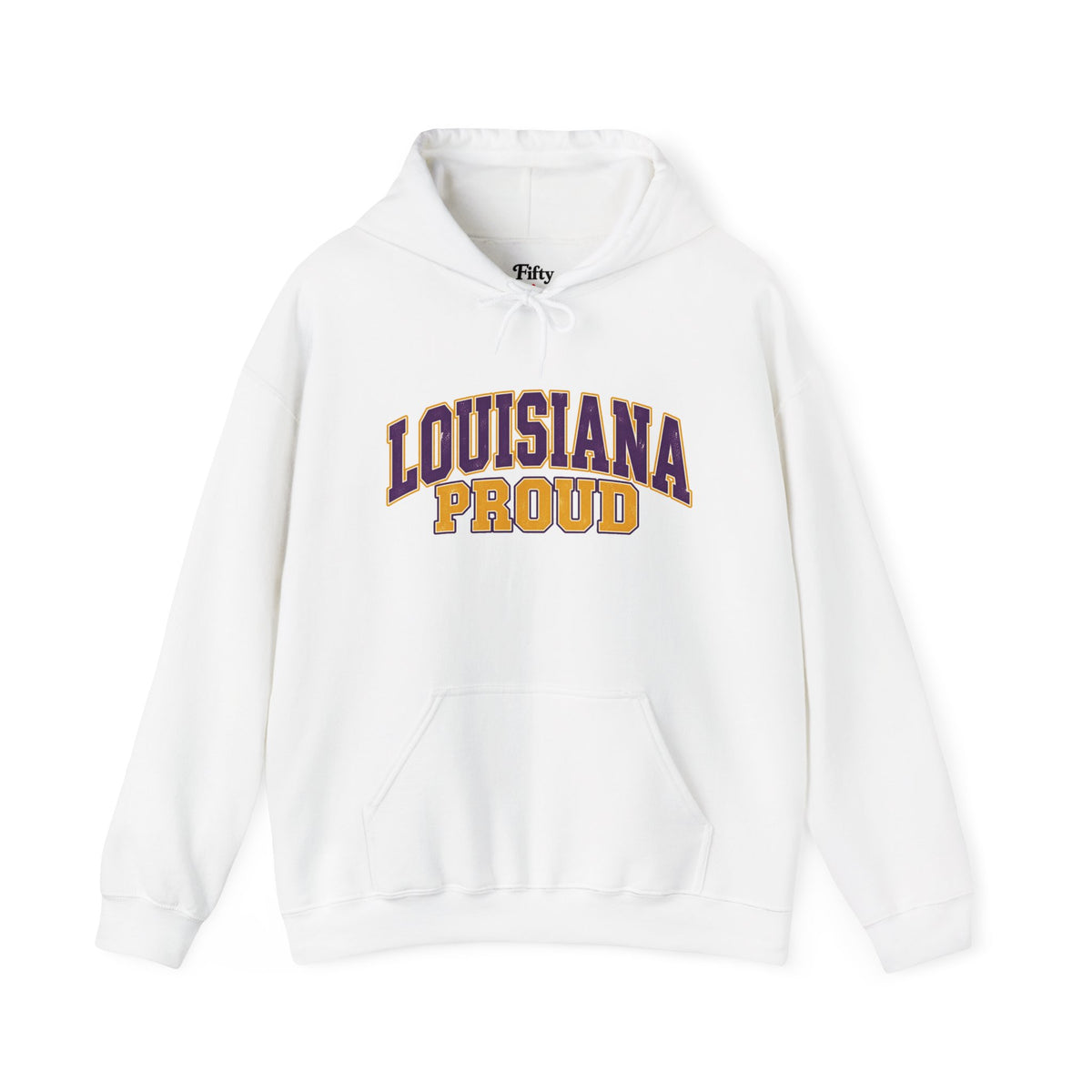 Louisiana Proud Unisex Hoodie State Name Graphic