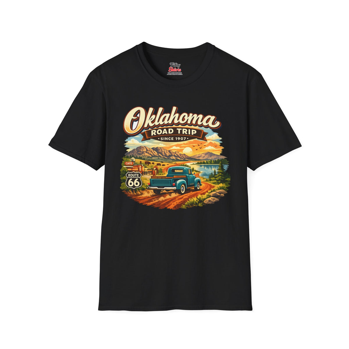 Oklahoma Road Trip Unisex Softstyle T Shirt State Pride Graphic Tee Collections FS03