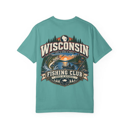 Wisconsin Fishing Club Unisex Comfort Color 1717 Streetwear Graphic Tee