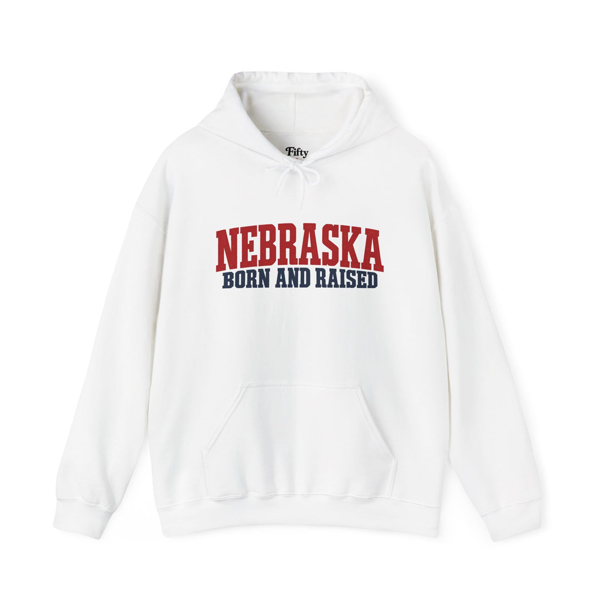 Nebraska Born and Raised Rugged Workwear Unisex Hoodie Graphic
