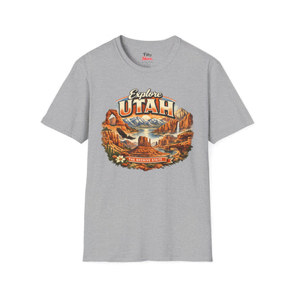 Explore Utah Unisex Softstyle T Shirt State Pride Graphic Tee Collections FS03