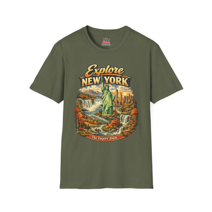 Explore New York Unisex Softstyle T Shirt State Pride Graphic Tee Collections FS03