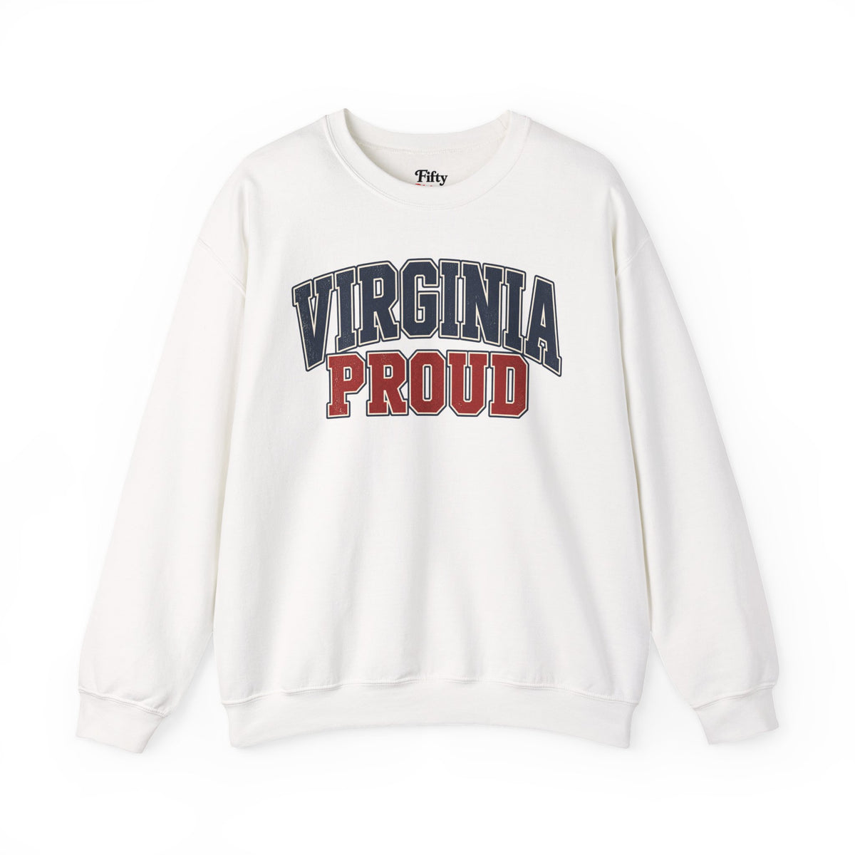 Virginia Proud Unisex Crewneck Sweatshirt State Name Graphic