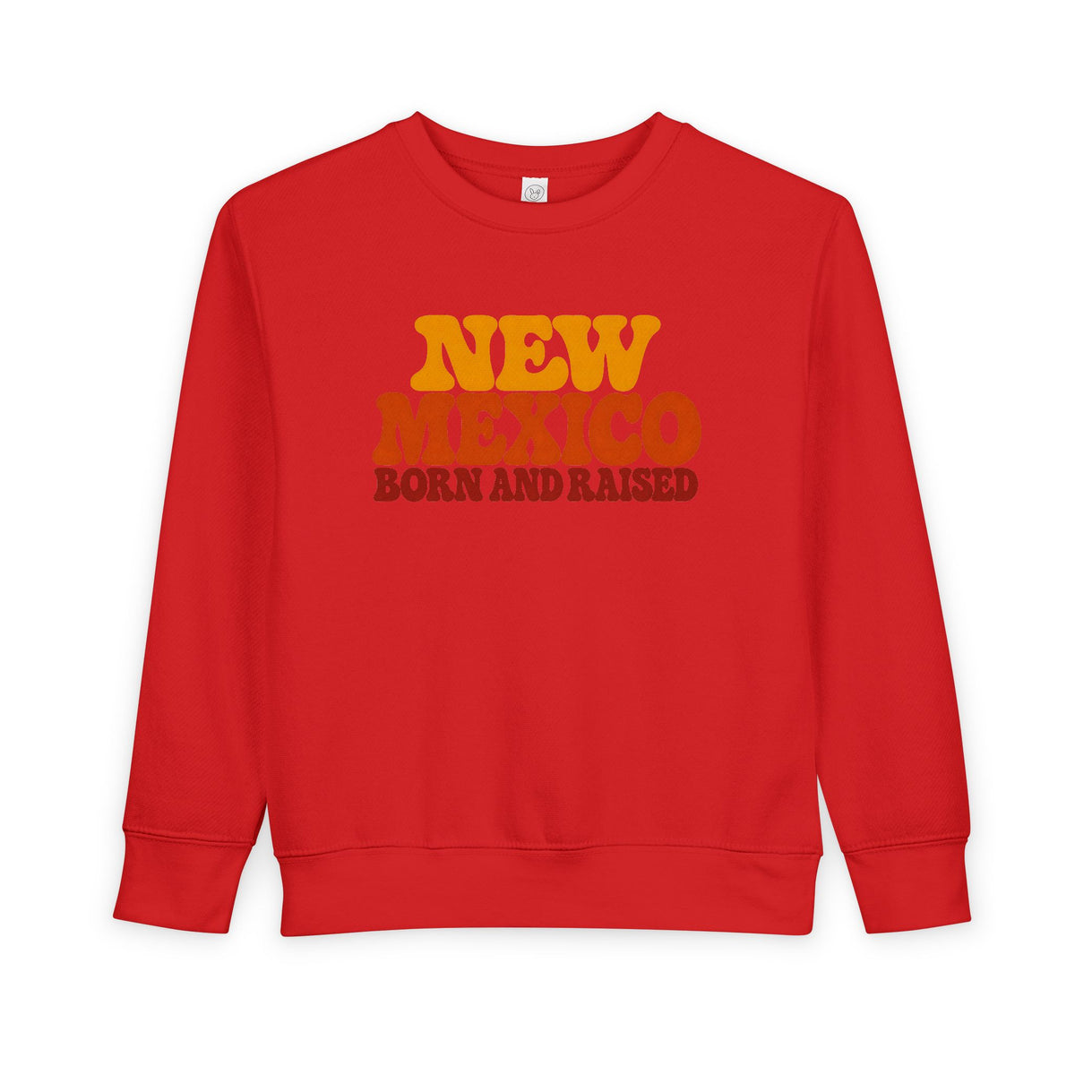 New Mexico Born and Raised 1970s Retro Unisex Toddler Sweatshirt
