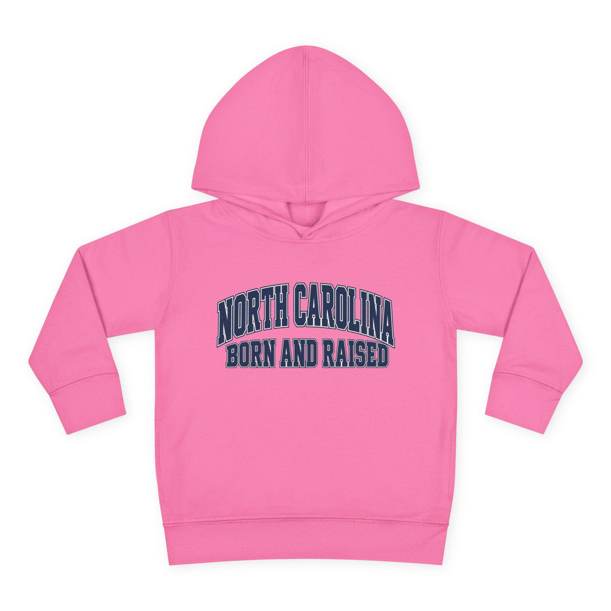 North Carolina Born and Raised Old-School Sportswear Unisex Toddler Pullover Fleece Hoodie